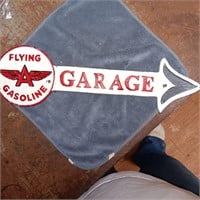 Cast Iron Flying A Garage Sign
