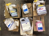 6 Boxes of Various Cleaners and Soap