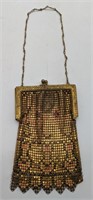 (DD) Vintage metal purse 6in h