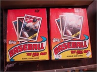 Two 36-pack boxes of 1988 Topps baseball cards