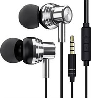 SEALED-Metal Earbuds with Mic