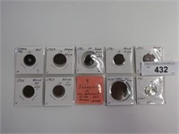 9 Coin Example of Coin Defacement