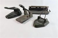 Vintage Office Cast Iron Metal Hole Punches