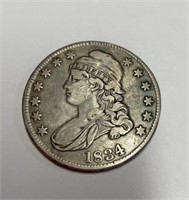 1834 capped bust 50 C. Large date