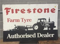 Original Firestone Farm tyre dealer sign