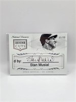 NATIONAL TREASURES STAN MUSIAL AUTOGRAPHED CARD.