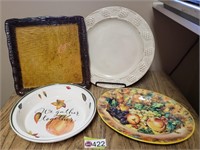 (4)  DECORATIVE PLATES