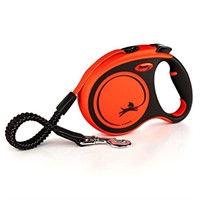 flexi Xtreme Retractable Lead - Tape Leash Orange