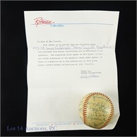 1957 Cardinals Team Signed Baseball