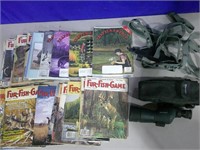 spotting scope, holster, trapping mags