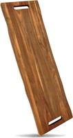 Acacia Serving Board with Handles  36 x 12 Inch