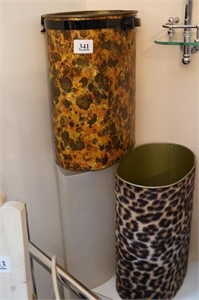 (3) Medium Trash Cans (Animal/Clear)