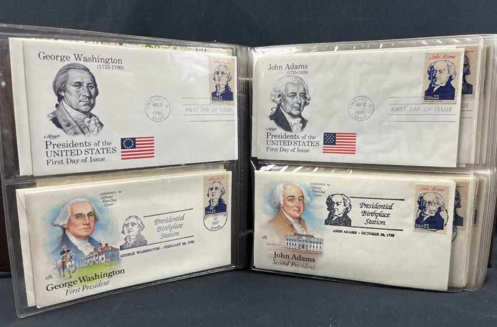 1986 US Presidents First Day of Issue Covers