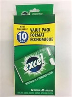 Excel 10 Pack Spearmint Gum *Past BB 03 2020