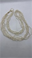 Rare 6 Strand Genuine Fresh Water Pearl Necklace