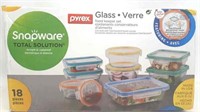 Pyrex Glass Snapware 18 Piece