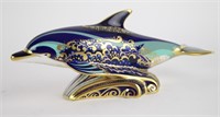 ROYAL CROWN DERBY PAPERWEIGHT "BOTTLENOSE DOLPHIN"