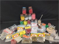 Assorted Beading and pins for craft projects