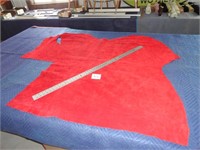 Tanned Suede Hide - Red