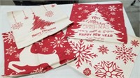 4 Pack Of 18x18 Christmas Themed Pillow Covers