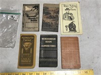 Memorandum Pocket Books- 1906-07 Ellwood Fence