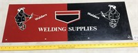 Welding Supplies Metal Sign 12"x33"