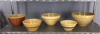 5x The Bid Assorted Vintage Kitchen Bowls