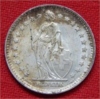 1945 Swiss Silver Franc