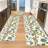 Lemon Tree Hummingbird Kitchen Rugs Sets of 3