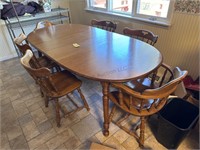 Maple Dining Room Table and Chairs