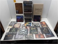 33 CLASSIC ROCK CDs AND SOME PROMO CDs