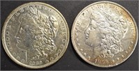 1889 & 1898 MORGAN DOLLARS
