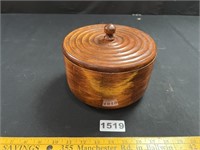 Hand Made Lidded Wood Bowl