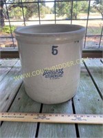5 Gallon Douglas Stoneware Crock