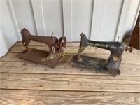 Two Antique Sewing Machines