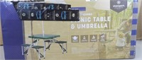 Stansport Picnic Table & Umbrella