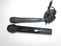 Lot of Two Microphones, one corded, one battery