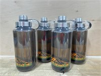 4-32oz orange mountain water bottles
