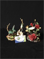 Humming Birds and Roses Figures