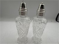 Glass salt and pepper shakers