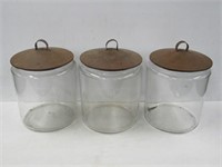 3 Store Jars 11"T