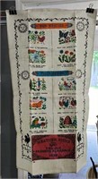 Old Farmers Almanac Tea Towel Wheather Signs new