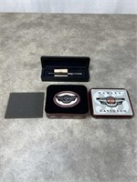 Harley Davidson 95th Anniversary belt buckle and