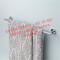 A+R Harlow 24-in Chrome Wall Mount Towel Bar