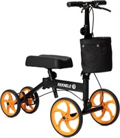 ELENKER Knee Scooter 10 Wheels Crutch Black