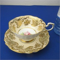 Paragon Double Warrant Cup & Saucer Floating Rose