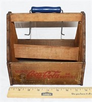 VINTAGE WOODEN COCA-COLA 6 PACK CARRIER