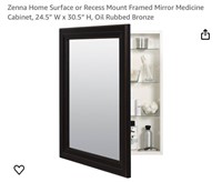 Zenna Home Surface or Recess Mount Framed Mirror
