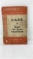 Case Model D Series Tractor Instruction Manual