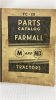 Parts Catalog Farmall M & MD Tractors TC-28